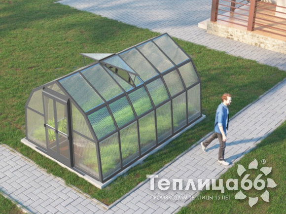 Теплица Рада Ладога из поликарбоната, ширина 2.6 метра